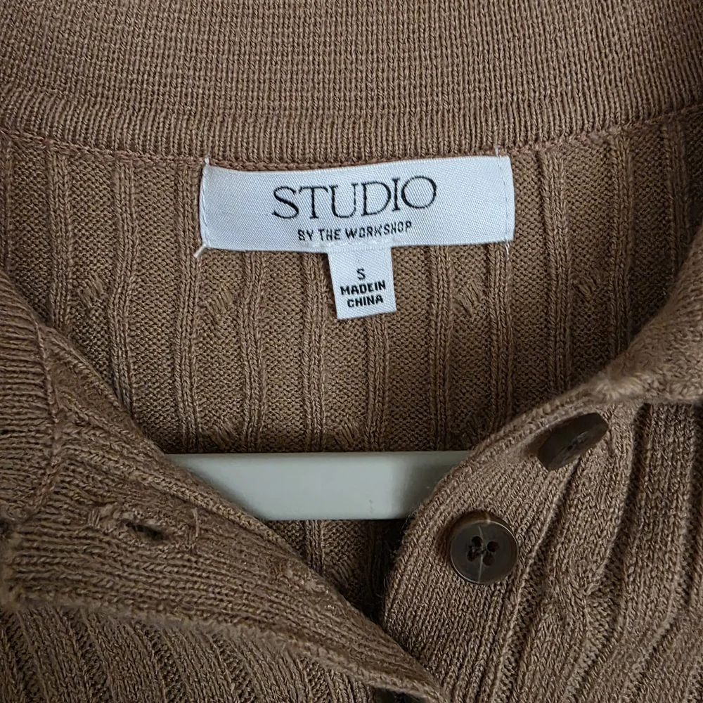 Studio By The Workshop Cable-Knit Polo Sweater - Picture 3 of 4